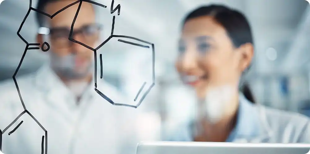 Innovation applications banner showing diverse team brainstorming with digital icons overlaid, symbolizing creative solutions.