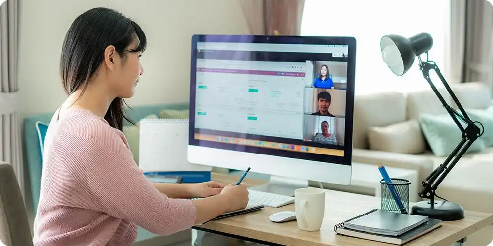 GPS location pin with network lines representing connectivity and global reach.