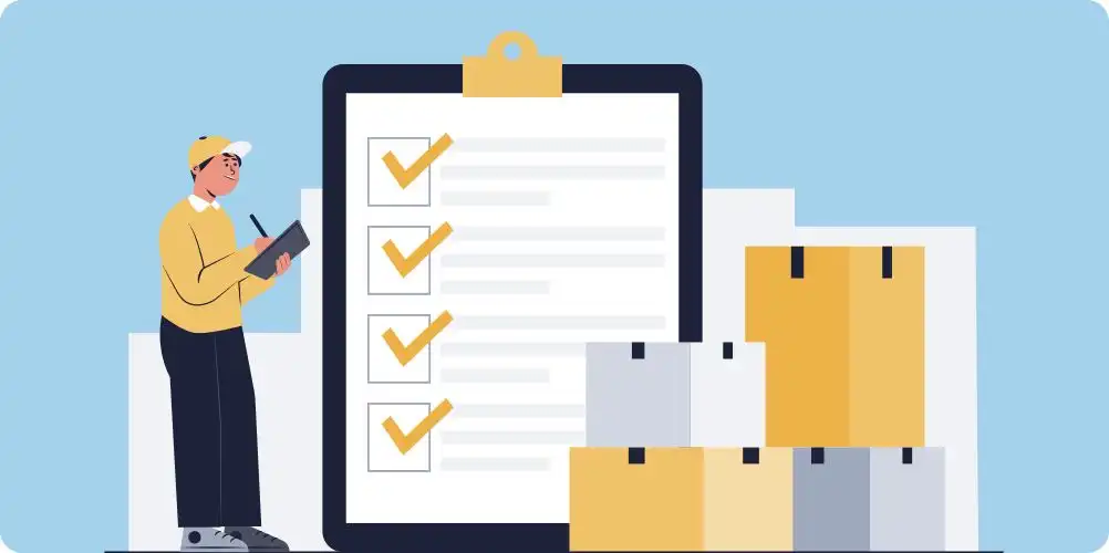 Supplier requirements and standards image featuring business professionals reviewing contracts and checklists, emphasizing compliance.