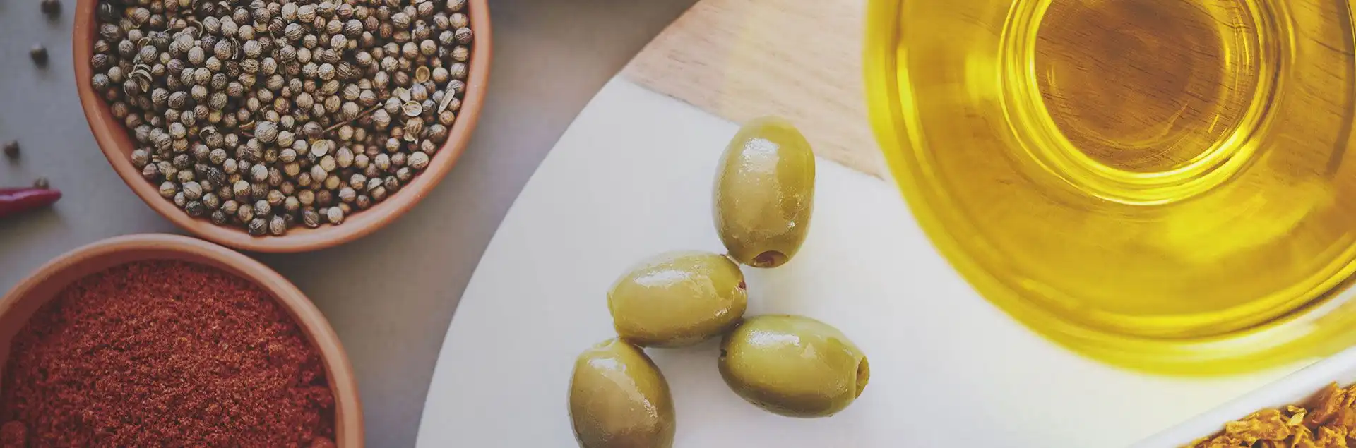 Industry insights and trends banner displaying a business professional and futuristic digital data overlays representing market analysis, desktop version.