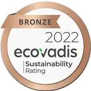 Ecovadis sustainability certification badge.