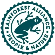 Rainforest Alliance certified seal.